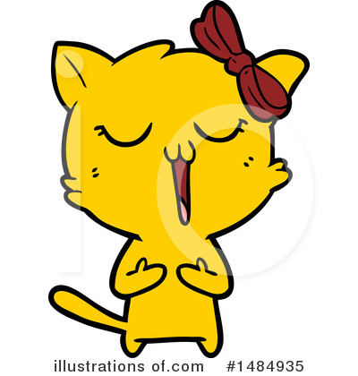 Royalty-Free (RF) Orange Cat Clipart Illustration by lineartestpilot - Stock Sample #1484935