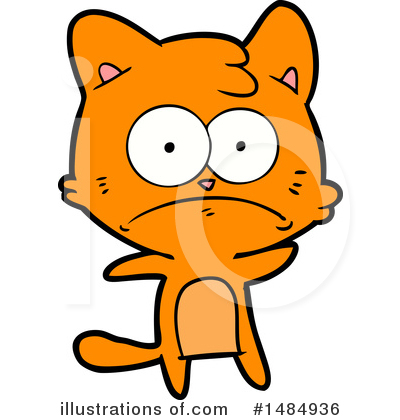 Royalty-Free (RF) Orange Cat Clipart Illustration by lineartestpilot - Stock Sample #1484936