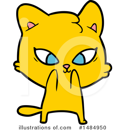 Royalty-Free (RF) Orange Cat Clipart Illustration by lineartestpilot - Stock Sample #1484950