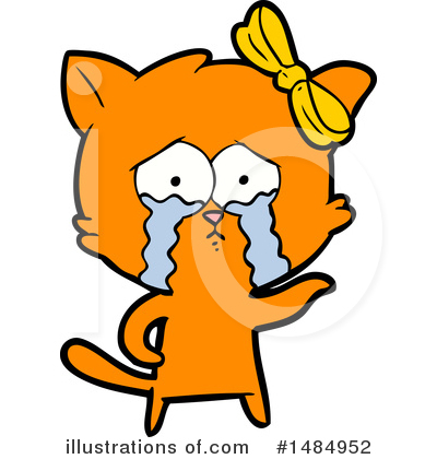 Royalty-Free (RF) Orange Cat Clipart Illustration by lineartestpilot - Stock Sample #1484952