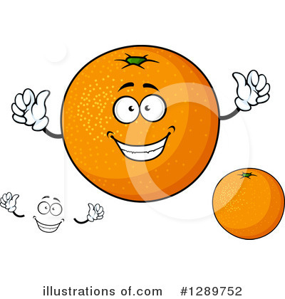 Royalty-Free (RF) Orange Clipart Illustration by Vector Tradition SM - Stock Sample #1289752