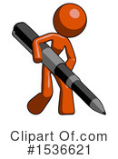 Orange Design Mascot Clipart #1536621 by Leo Blanchette