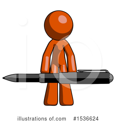 Royalty-Free (RF) Orange Design Mascot Clipart Illustration by Leo Blanchette - Stock Sample #1536624
