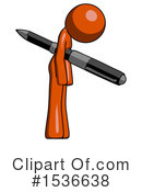 Orange Design Mascot Clipart #1536638 by Leo Blanchette