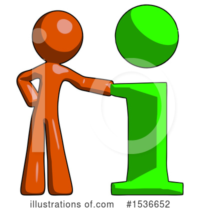 Royalty-Free (RF) Orange Design Mascot Clipart Illustration by Leo Blanchette - Stock Sample #1536652