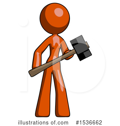 Royalty-Free (RF) Orange Design Mascot Clipart Illustration by Leo Blanchette - Stock Sample #1536662
