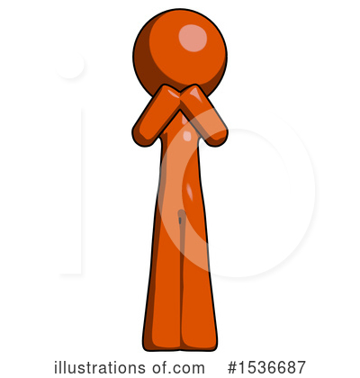 Royalty-Free (RF) Orange Design Mascot Clipart Illustration by Leo Blanchette - Stock Sample #1536687