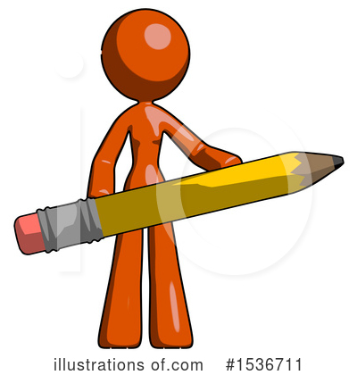 Royalty-Free (RF) Orange Design Mascot Clipart Illustration by Leo Blanchette - Stock Sample #1536711