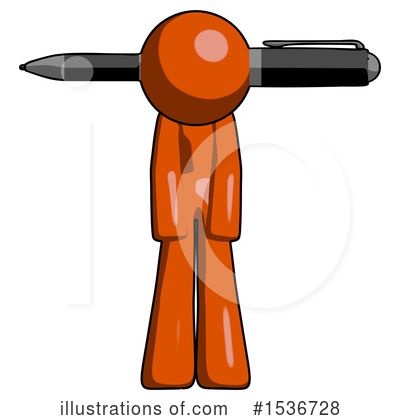 Royalty-Free (RF) Orange Design Mascot Clipart Illustration by Leo Blanchette - Stock Sample #1536728
