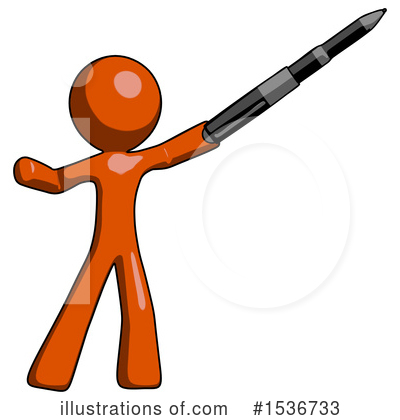 Royalty-Free (RF) Orange Design Mascot Clipart Illustration by Leo Blanchette - Stock Sample #1536733