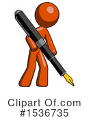 Orange Design Mascot Clipart #1536735 by Leo Blanchette