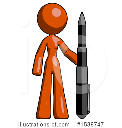Royalty-Free (RF) Orange Design Mascot Clipart Illustration by Leo Blanchette - Stock Sample #1536747