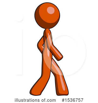 Royalty-Free (RF) Orange Design Mascot Clipart Illustration by Leo Blanchette - Stock Sample #1536757