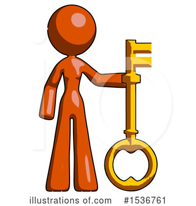Royalty-Free (RF) Orange Design Mascot Clipart Illustration by Leo Blanchette - Stock Sample #1536761
