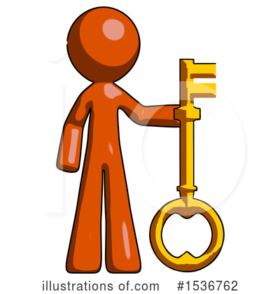 Royalty-Free (RF) Orange Design Mascot Clipart Illustration by Leo Blanchette - Stock Sample #1536762