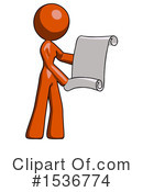 Orange Design Mascot Clipart #1536774 by Leo Blanchette