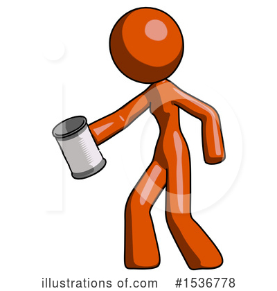Royalty-Free (RF) Orange Design Mascot Clipart Illustration by Leo Blanchette - Stock Sample #1536778