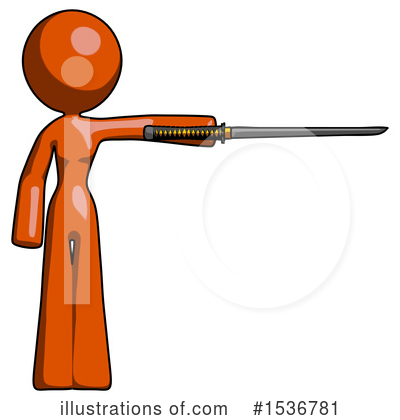 Royalty-Free (RF) Orange Design Mascot Clipart Illustration by Leo Blanchette - Stock Sample #1536781