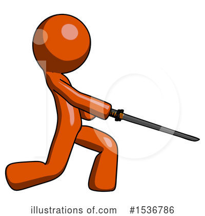 Royalty-Free (RF) Orange Design Mascot Clipart Illustration by Leo Blanchette - Stock Sample #1536786