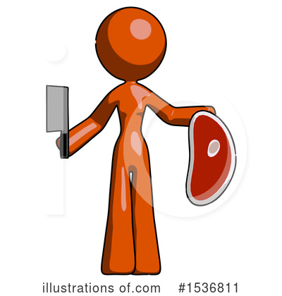 Royalty-Free (RF) Orange Design Mascot Clipart Illustration by Leo Blanchette - Stock Sample #1536811