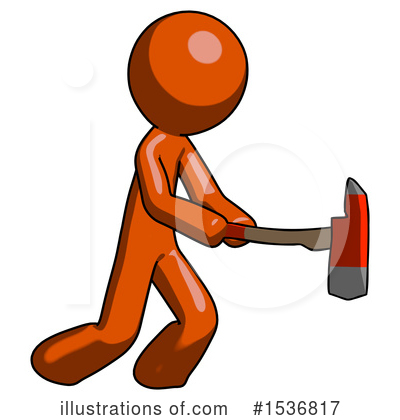 Royalty-Free (RF) Orange Design Mascot Clipart Illustration by Leo Blanchette - Stock Sample #1536817