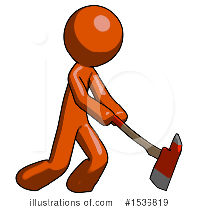 Royalty-Free (RF) Orange Design Mascot Clipart Illustration by Leo Blanchette - Stock Sample #1536819