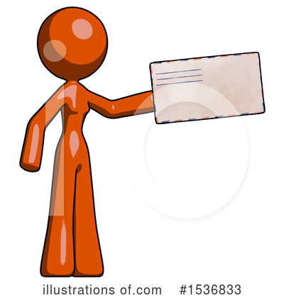 Royalty-Free (RF) Orange Design Mascot Clipart Illustration by Leo Blanchette - Stock Sample #1536833