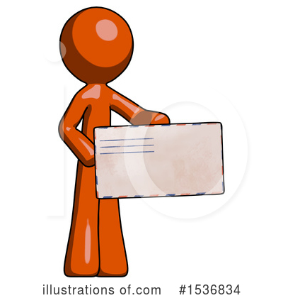 Royalty-Free (RF) Orange Design Mascot Clipart Illustration by Leo Blanchette - Stock Sample #1536834