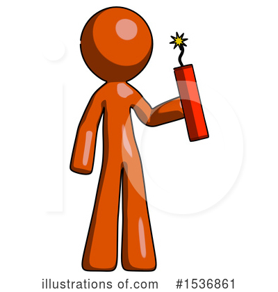 Royalty-Free (RF) Orange Design Mascot Clipart Illustration by Leo Blanchette - Stock Sample #1536861