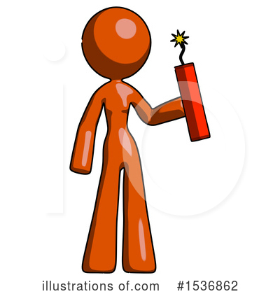 Royalty-Free (RF) Orange Design Mascot Clipart Illustration by Leo Blanchette - Stock Sample #1536862