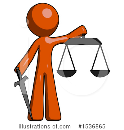 Royalty-Free (RF) Orange Design Mascot Clipart Illustration by Leo Blanchette - Stock Sample #1536865