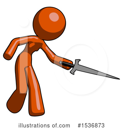 Royalty-Free (RF) Orange Design Mascot Clipart Illustration by Leo Blanchette - Stock Sample #1536873
