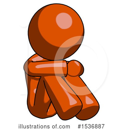 Royalty-Free (RF) Orange Design Mascot Clipart Illustration by Leo Blanchette - Stock Sample #1536887