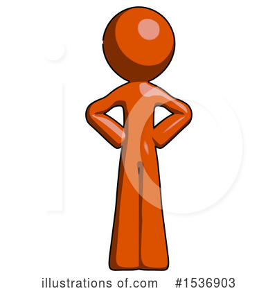 Royalty-Free (RF) Orange Design Mascot Clipart Illustration by Leo Blanchette - Stock Sample #1536903