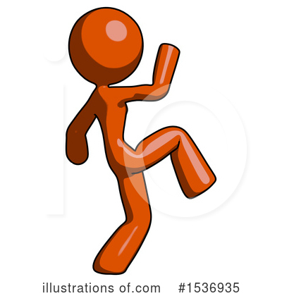 Royalty-Free (RF) Orange Design Mascot Clipart Illustration by Leo Blanchette - Stock Sample #1536935