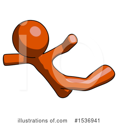 Royalty-Free (RF) Orange Design Mascot Clipart Illustration by Leo Blanchette - Stock Sample #1536941