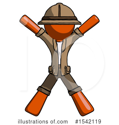 Royalty-Free (RF) Orange Design Mascot Clipart Illustration by Leo Blanchette - Stock Sample #1542119