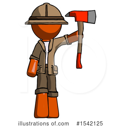 Royalty-Free (RF) Orange Design Mascot Clipart Illustration by Leo Blanchette - Stock Sample #1542125