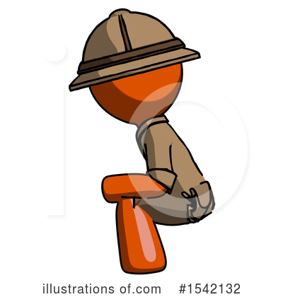 Royalty-Free (RF) Orange Design Mascot Clipart Illustration by Leo Blanchette - Stock Sample #1542132