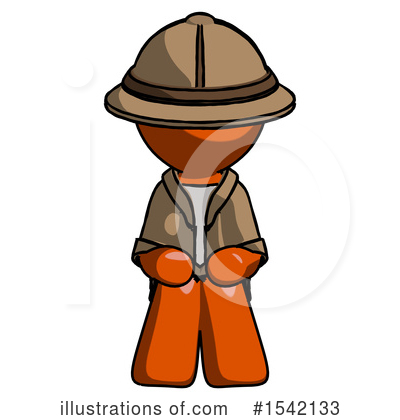 Royalty-Free (RF) Orange Design Mascot Clipart Illustration by Leo Blanchette - Stock Sample #1542133