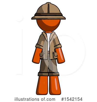 Royalty-Free (RF) Orange Design Mascot Clipart Illustration by Leo Blanchette - Stock Sample #1542154