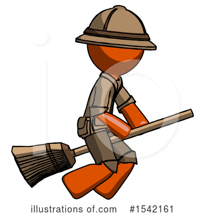 Royalty-Free (RF) Orange Design Mascot Clipart Illustration by Leo Blanchette - Stock Sample #1542161
