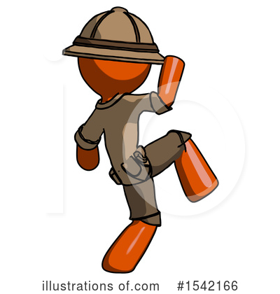 Royalty-Free (RF) Orange Design Mascot Clipart Illustration by Leo Blanchette - Stock Sample #1542166