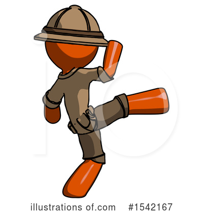 Royalty-Free (RF) Orange Design Mascot Clipart Illustration by Leo Blanchette - Stock Sample #1542167