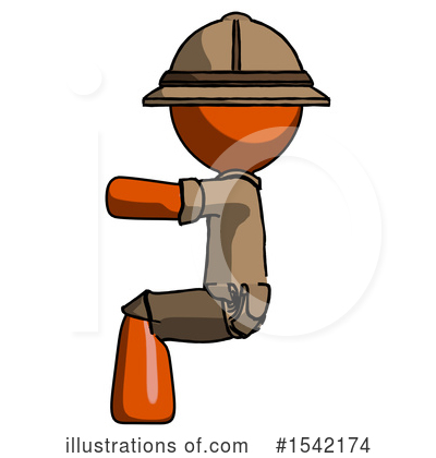 Royalty-Free (RF) Orange Design Mascot Clipart Illustration by Leo Blanchette - Stock Sample #1542174
