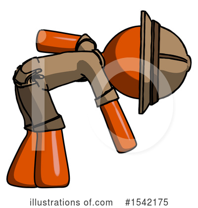 Royalty-Free (RF) Orange Design Mascot Clipart Illustration by Leo Blanchette - Stock Sample #1542175