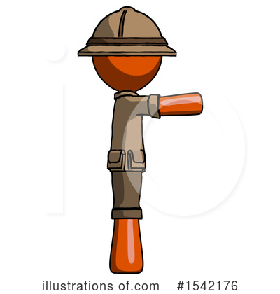 Royalty-Free (RF) Orange Design Mascot Clipart Illustration by Leo Blanchette - Stock Sample #1542176