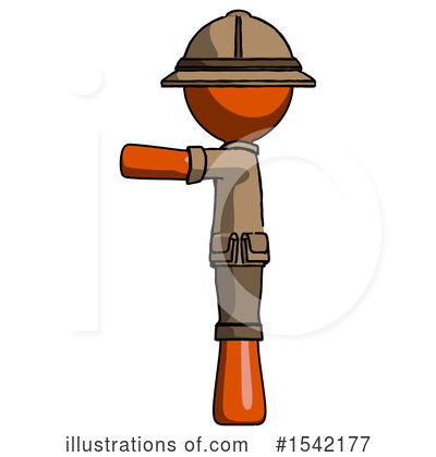 Royalty-Free (RF) Orange Design Mascot Clipart Illustration by Leo Blanchette - Stock Sample #1542177