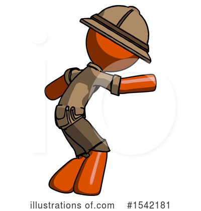 Royalty-Free (RF) Orange Design Mascot Clipart Illustration by Leo Blanchette - Stock Sample #1542181