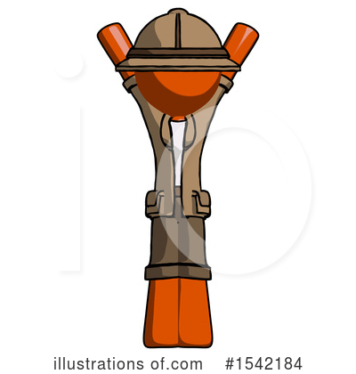 Royalty-Free (RF) Orange Design Mascot Clipart Illustration by Leo Blanchette - Stock Sample #1542184